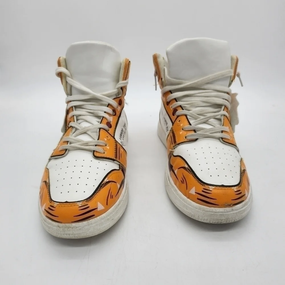 Zenitsu Lightning Sneakers Custom Demon Slayer Anime Fashion Shoes Size 9